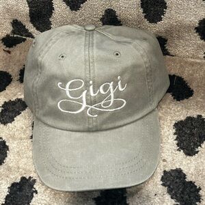 Adams Stone color Gigi Script Embroidered Baseball Cap- other names available